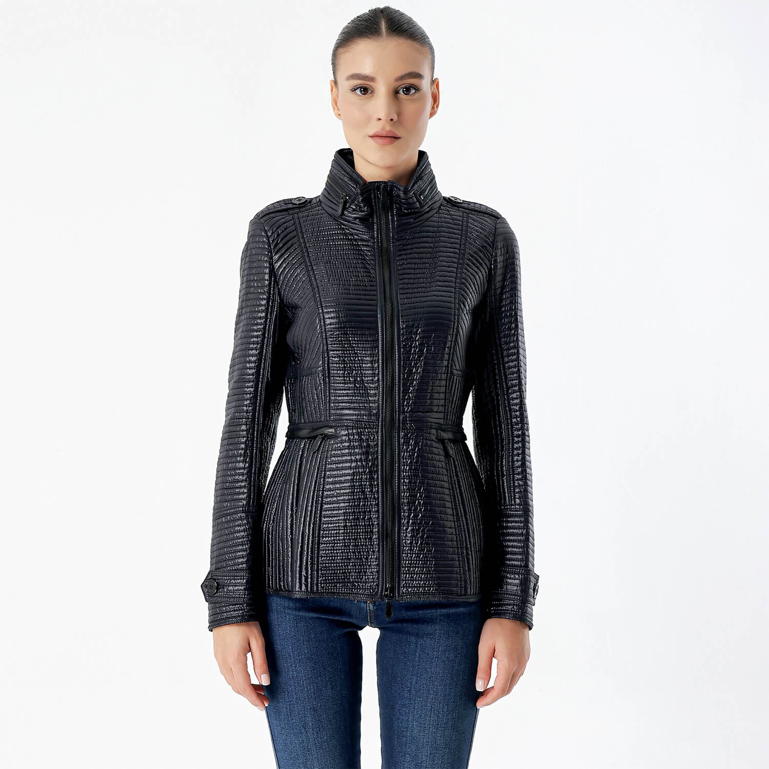 Burberry - Black Striped Zip Jacket